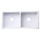Alfi Brand 39" White Smooth Apron Thick Wall Fireclay Dbl Bowl Farm Sink AB3918DB-W - alternate 10